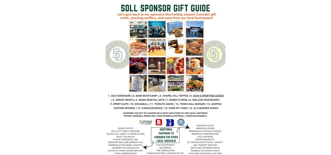 SDLL Holiday Gift Guide