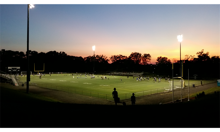 Sunset over Seahawks Stadium