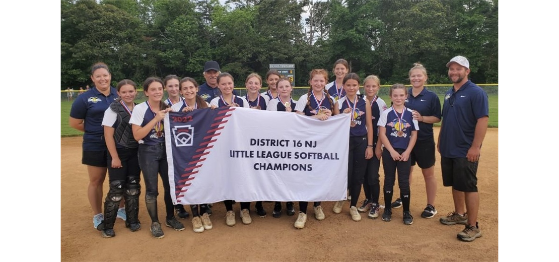 2022 Dennis Twp./Middle Twp. District 16 Little League Softball Champions