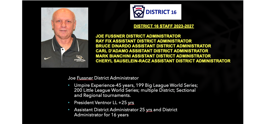 District 16 Staff Biographies