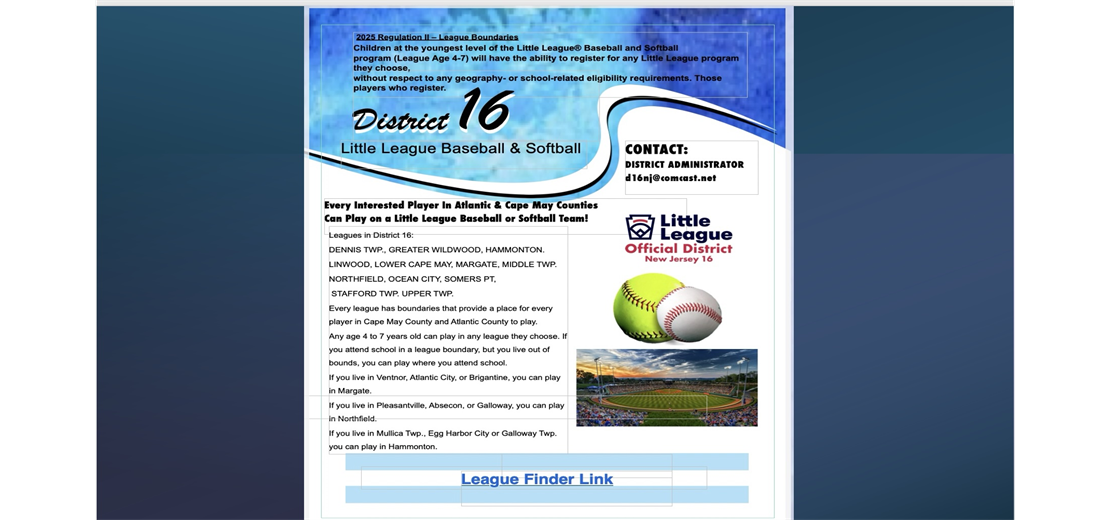 League Finder Registration 2026