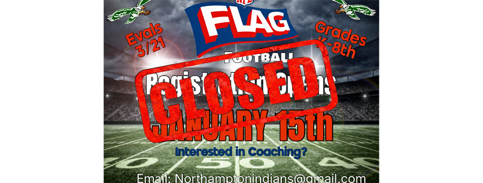 2026 Spring Flag Football Registration Opens 1/15/26