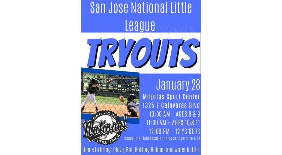 Spring Tryouts Happening This Saturday 1/28!