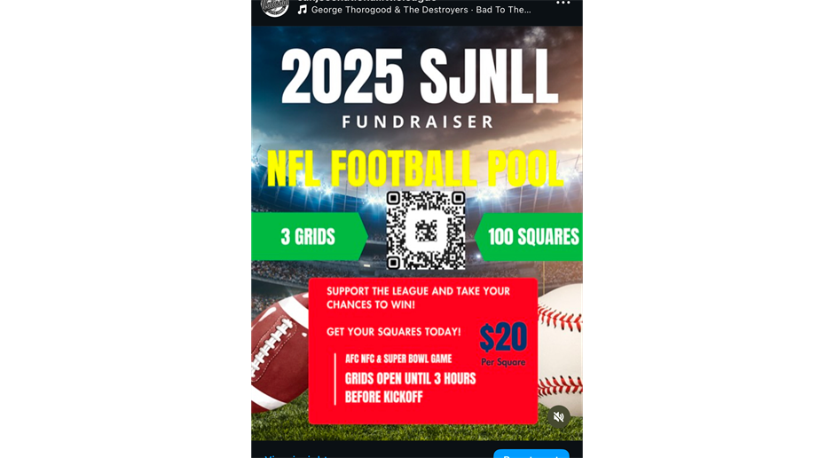 2025 SJNLL Fundraiser - Football Pool