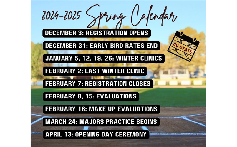 2025 Spring Calendar