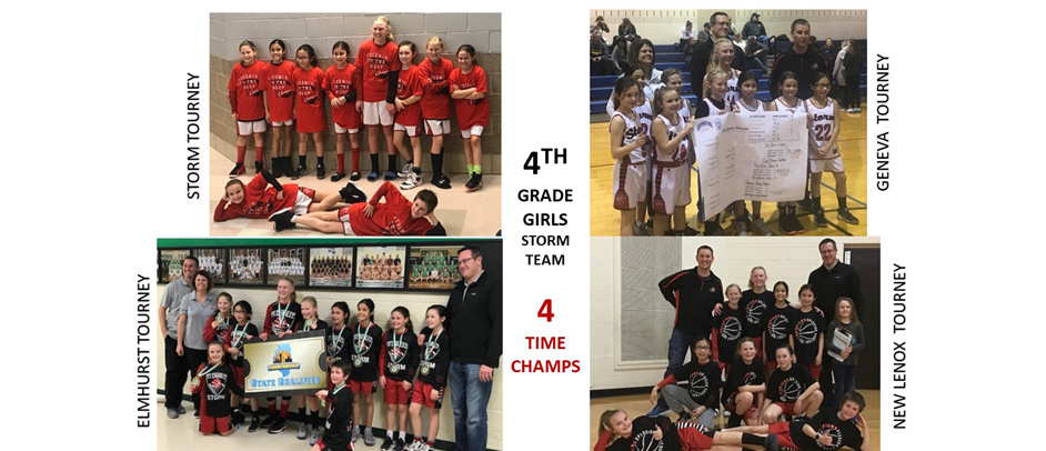 4th Grade Girls Travel Tourney Wins - Team Salter