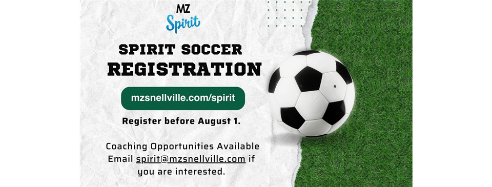 Register for Fall Soccer NOW!