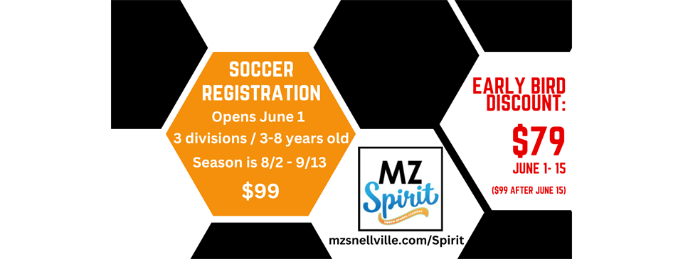Fall Soccer Registration Open June 1!
