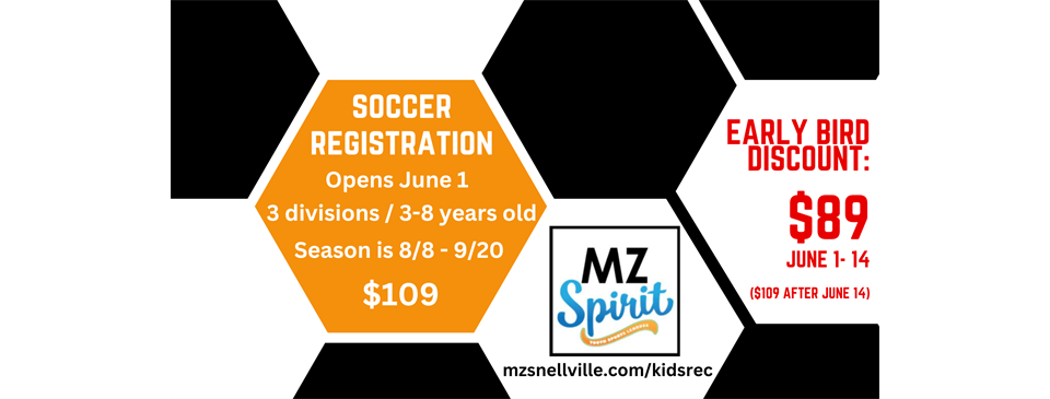 Fall Soccer Registration Open June 1!