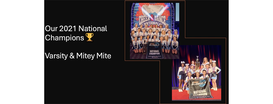 2021 NATIONAL CHAMPIONS (2 teams!)