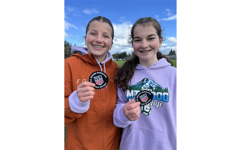 Timber Barons Give Back - 2 players getting certified to referee rec soccer! 