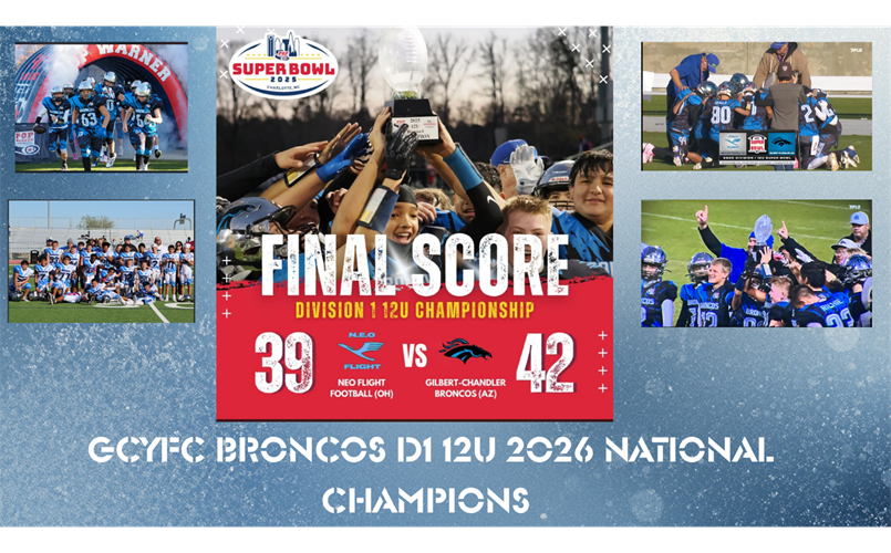 GCYFC BRONCOS 2026 12U D1 National Champs!