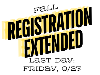 Fall Registration EXTENDED to Friday, 9/27