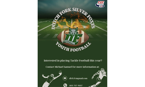 2024 Dutch Fork Silver Foxes Youth Football Registration 