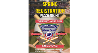 Spring Registration at Shakey’s Pizza