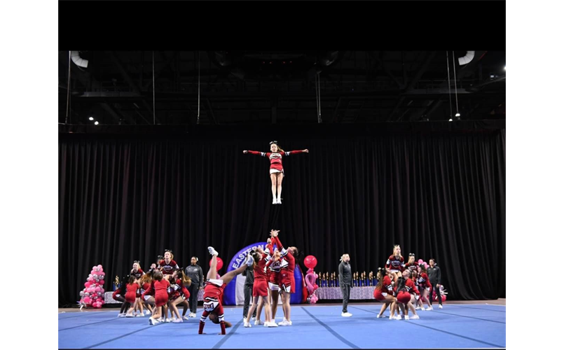 Cheer flying high!