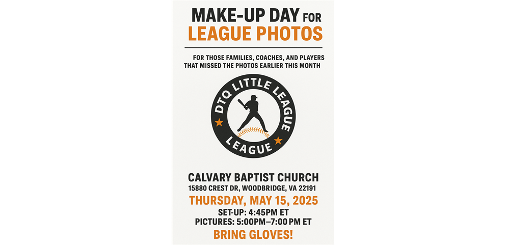 DTQ Make-Up Day For League Photos 5/15/2025