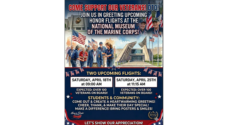 Support the Honor flights at The National Museum of The Marine Corps!