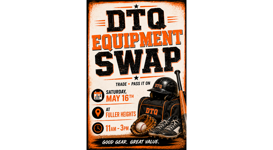 EQUIPMENT SWAP 5/16/26 11AM-3-PM