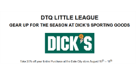 DTQ Discounts at DICK’S: August 15 - 18