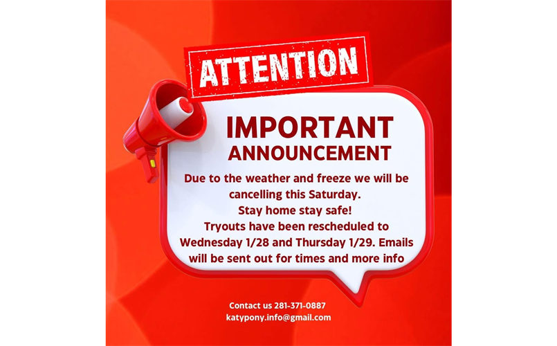 Important Announcement