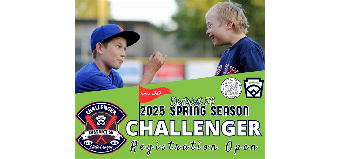 Registration is now open for our Challenger Division