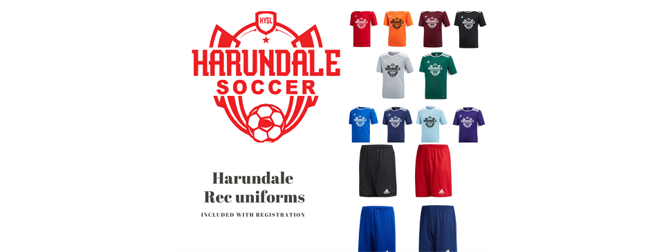 Harundale Rec (in-house) uniforms 