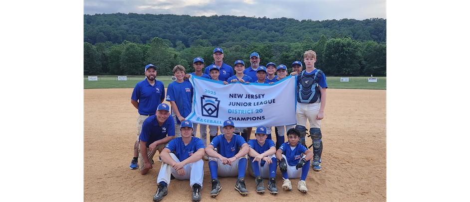 2025 Junior Division- D20 Champions- Warren Hills LL