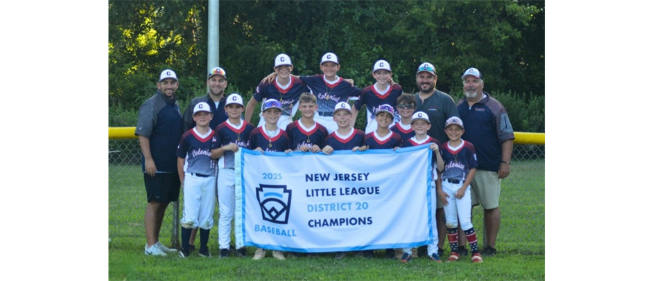 2025- 10,11,12 District 20 Champions- Colonial LL