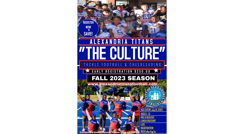 Registration Open !!! Fall Tackle Season 2023