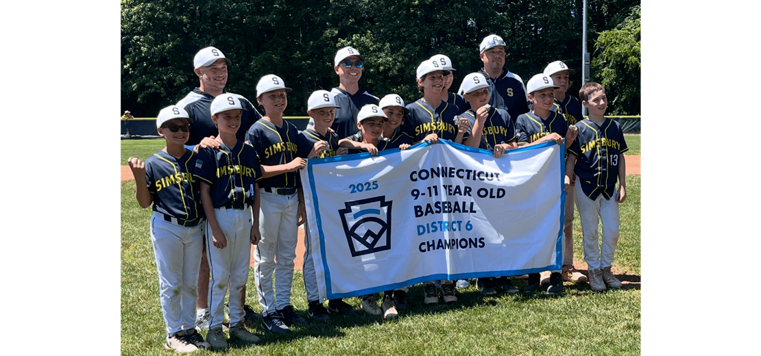 Simsbury 2025 9-11 Baseball Champions
