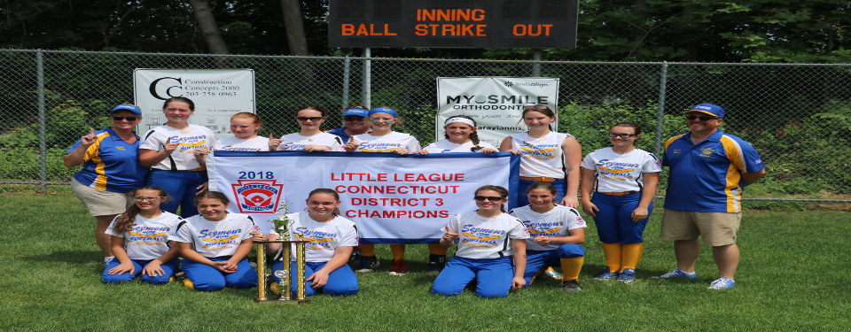 2018 Little League Connecticut District 3 Softball Champions