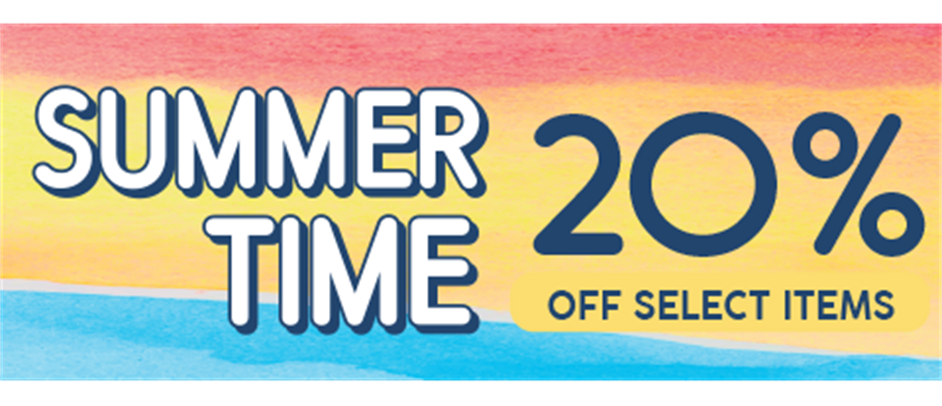 JULY ONLY - 20% off select items