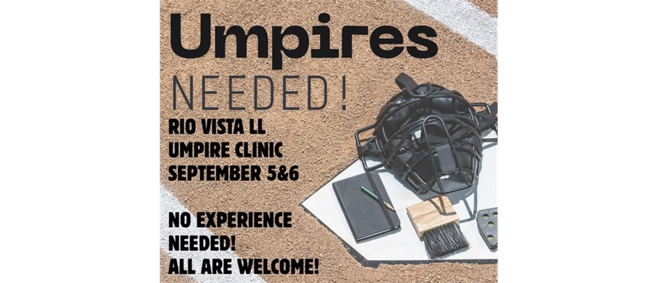 Umpires Needed 