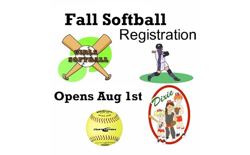 2025 Fall Softball Registration Is will open Aug 1.