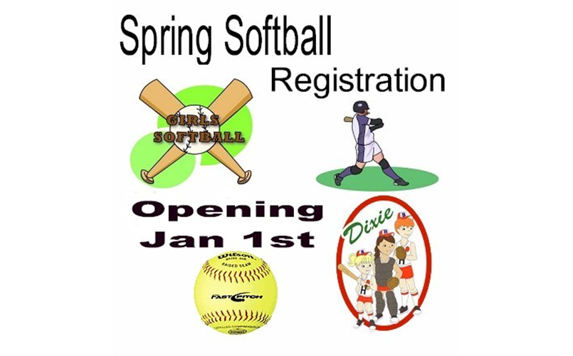 2026 Fall Softball Registration Is will open Jan 1.