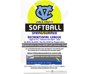 2026 Spring Registration Open Until January 31st!!!!