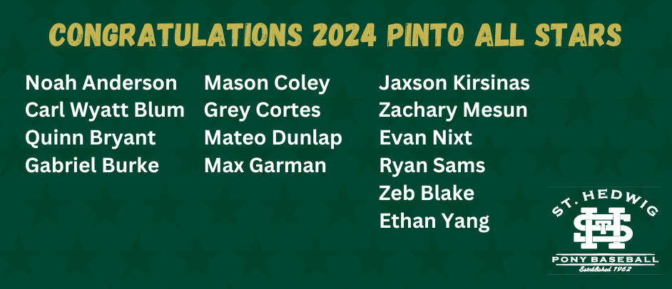 Congrats Pinto All Stars
