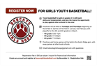 Register now for girls youth hoops!