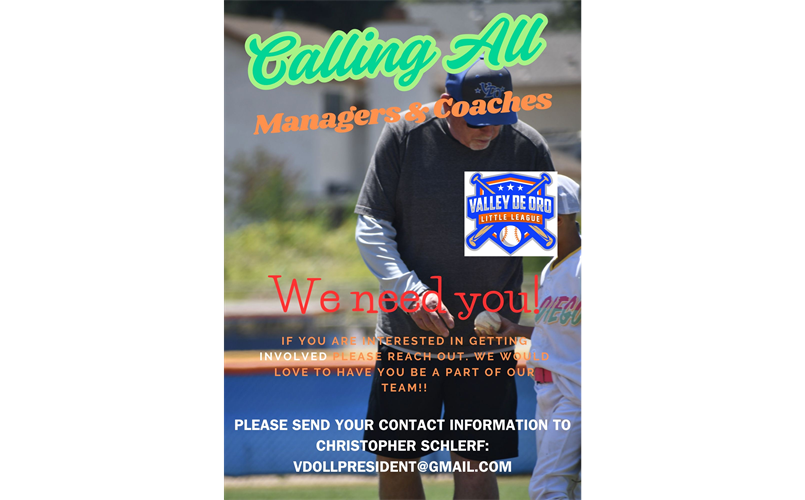 Calling all Managers and Coaches!