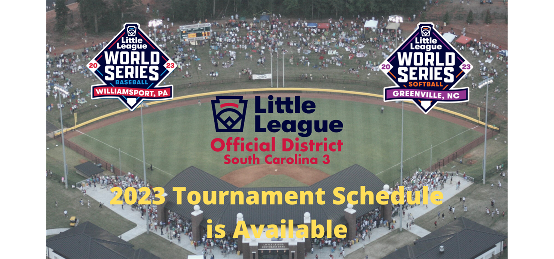 2023 Tournament Schedule is Available