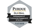 Achievement of Community Engagement & Services - Platinum Level