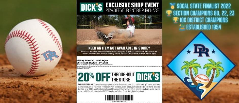 Dick's Sporting Goods 20% Discount Weekend 2/9-2/11!!!