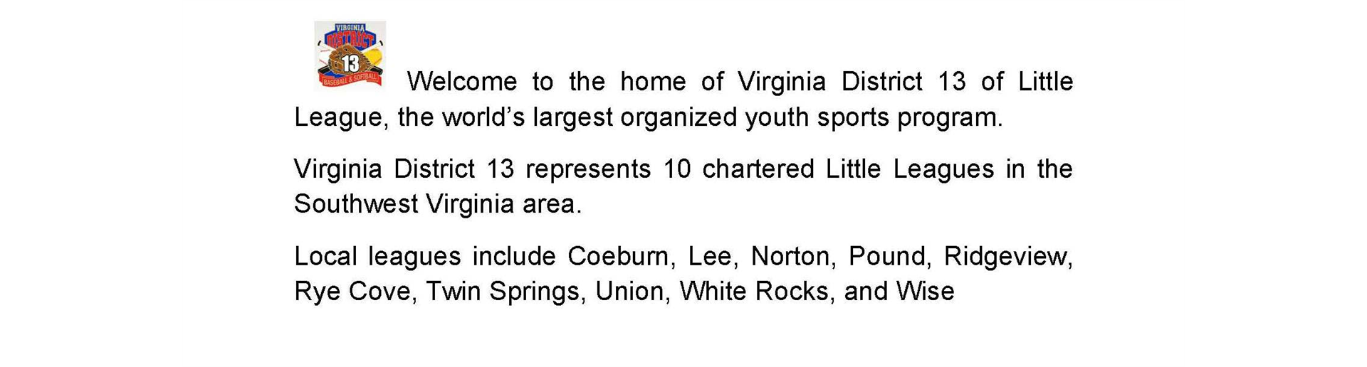 Virginia District 13 Little League