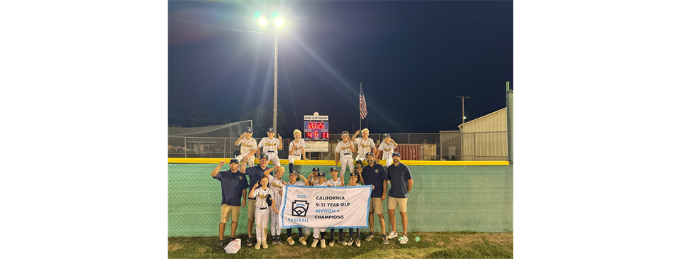 Congratulations Turlock National on their Section 6 9,10,11s Win! 