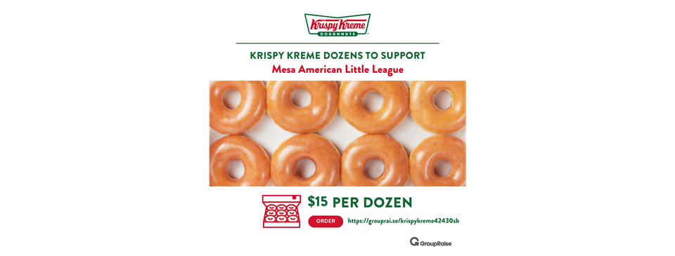 Krispy Kreme & Mesa American Little League Doughnut Fundraiser