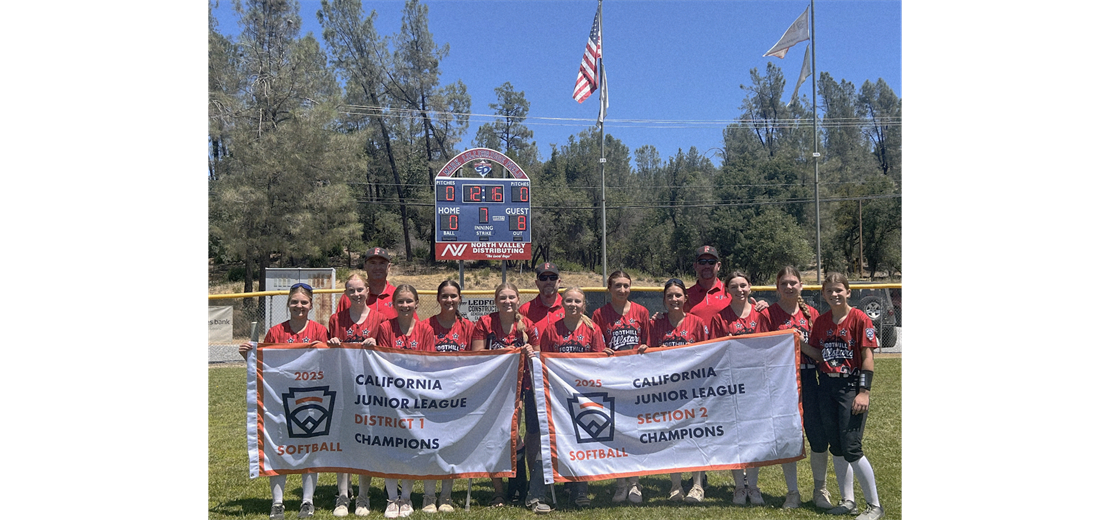 2025 Junior Softball District 1 and Section 2 Champions