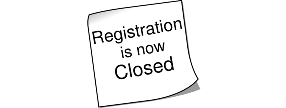 Registration CLOSED!