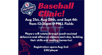 Registration for our Baseball Clinic is now open!