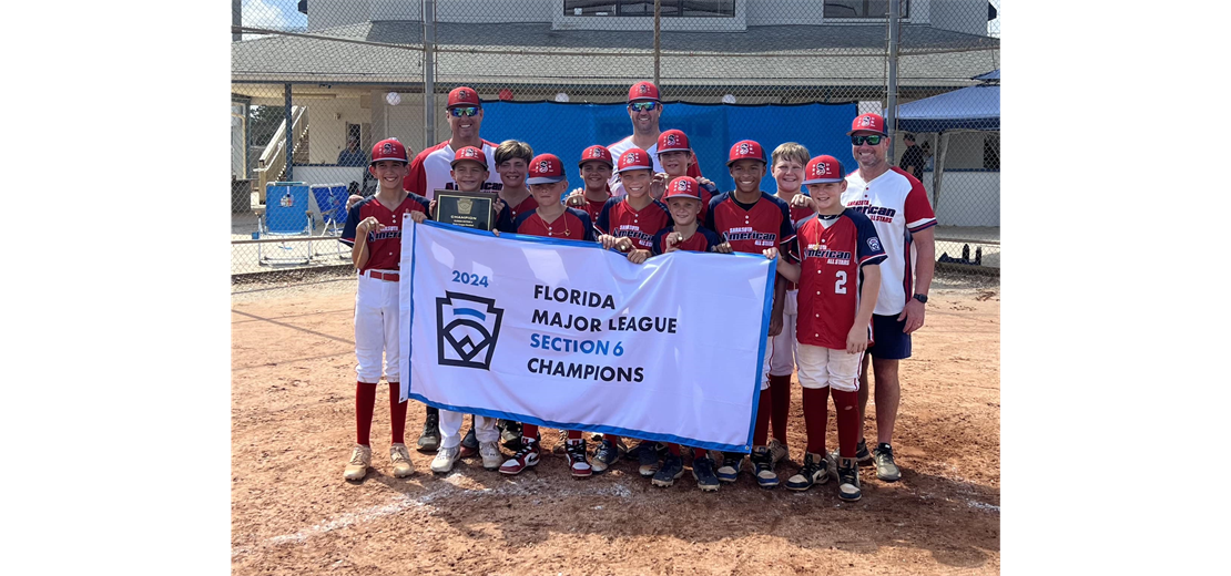 Sarasota American 10-12 Team - Disctrict 16 and Section 6 Champions